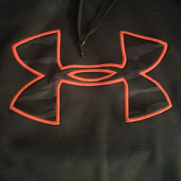 Under Armour women’s sweatshirt hood extra small black sweater hoodie camouflage - Picture 2 of 10